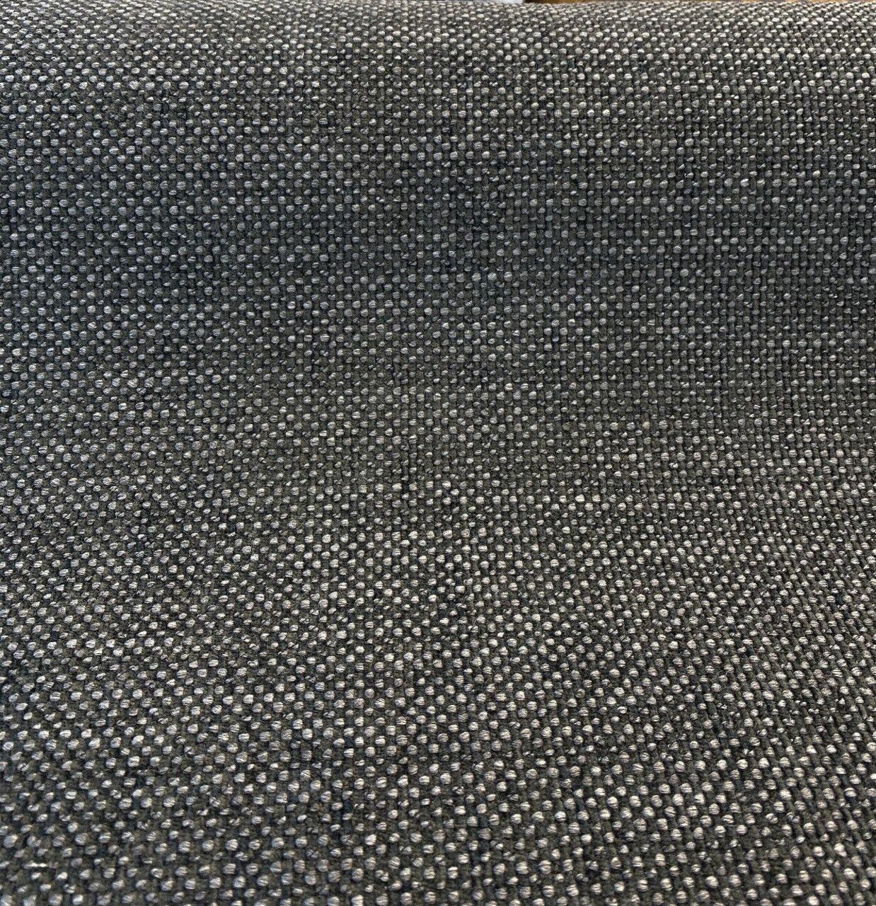 1 Yard Gemma Black Carbon Fiber Italian Chenille Upholstery Fabric Thick Durable 56 Inch Width